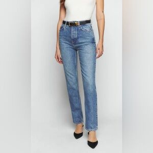 Reformation Cynthia High Rise Straight Jeans Sz 23